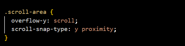 Scroll behavior example in CSS