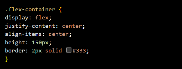 Example of Flexbox layout in CSS