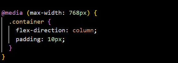 Example of CSS Media Queries in action